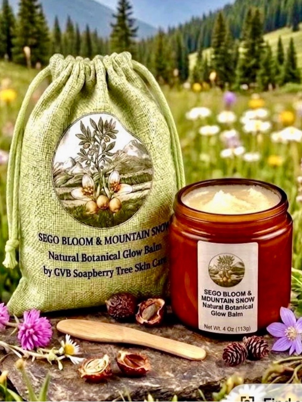 Balm For Sensitive Skin Sego Bloom & Mountain Snow
Natural Botanical Glow Balm - Picture 3 of 13